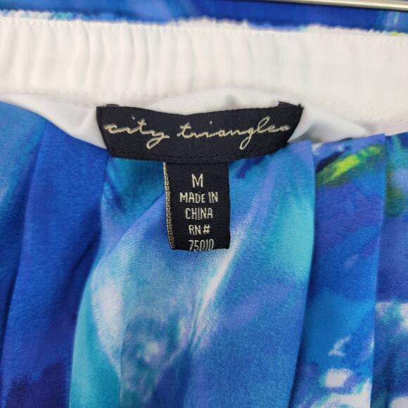 City Triangles Floral Strapless Dress Sz Medium - Picture 7 of 8